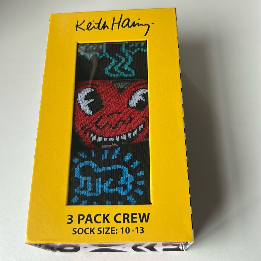Keith Haring 3 Pack Crew Socks